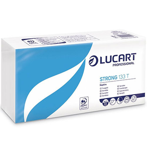 Servetele de masa 33x33 cm, Strong 133 T, alb, Lucart