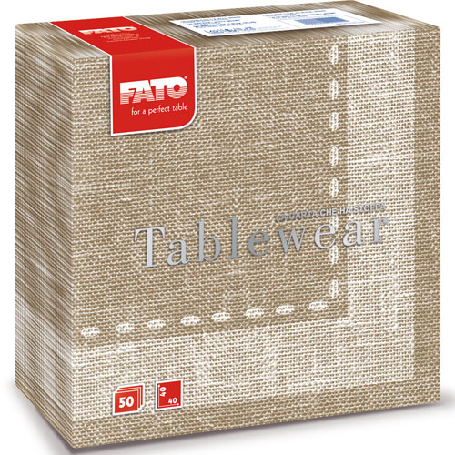 Servetele din airlaid 40x40 cm, Fato maro 