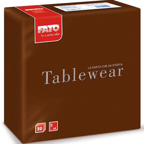 Servetele din airlaid 40x40 cm, Tablewear, Fato maro 