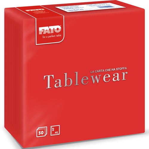 Servetele din airlaid 40x40 cm, Tablewear, Fato rosu 
