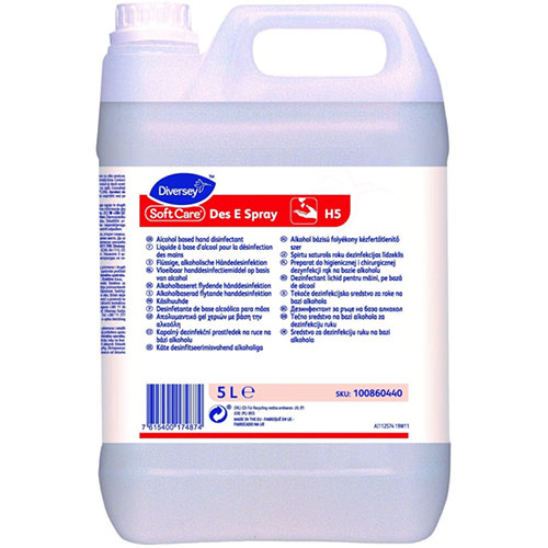Soft Care Des E Spray H5 - Dezinfectant pentru maini, pe baza de alcool, 20L, Diversey