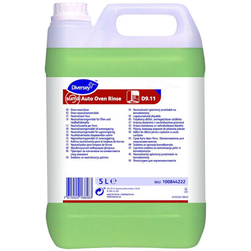 Suma Auto Oven Rinse - Aditiv acid pentru clatirea cuptoarelor cu auto-curatare, 5L, Diversey