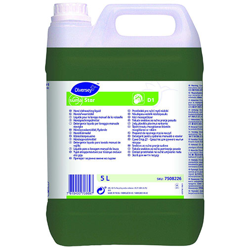 Suma Star - Detergent pentru spalarea manuala a vaselor, 5L, Diversey