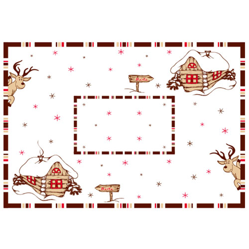 Suport farfurie (placemat) din hartie 30x40 cm, Baita, Fato
