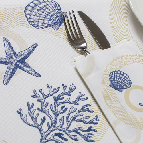 Suport farfurie (placemat) din hartie 30x40 cm, Sea Shell, Fato