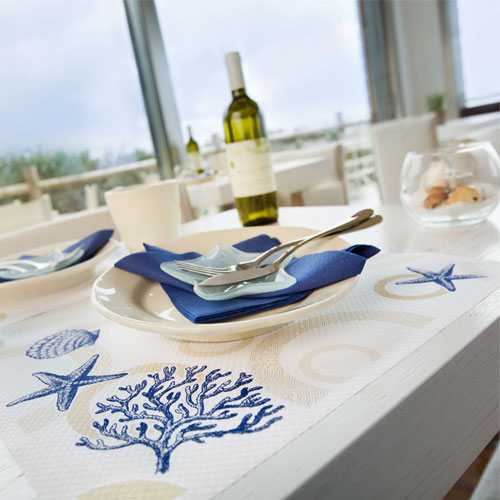 Suport farfurie (placemat) din hartie 30x40 cm, Sea Shell, Fato
