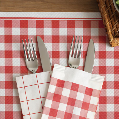 Suport tacamuri cu servetel 38 x 38 cm, Sandwich, Fato