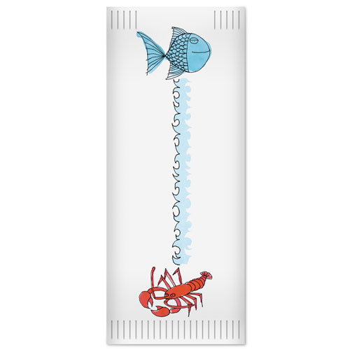Suport tacamuri cu servetel, 38x38 cm, Sea Pesciolini, Fato