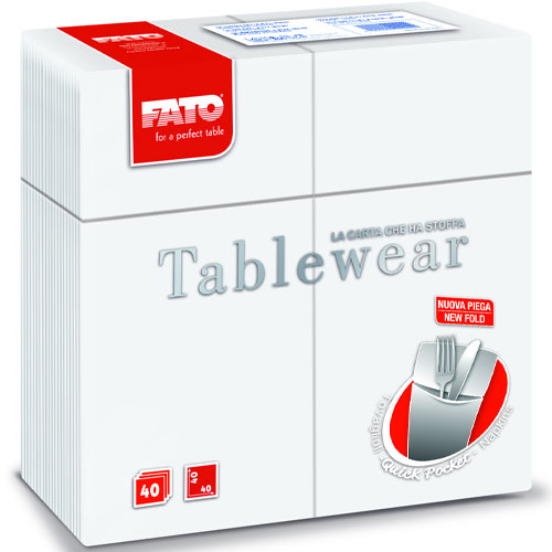 Suport tacamuri cu servetel din airlaid, 40x40 cm, Tablewear, Fato