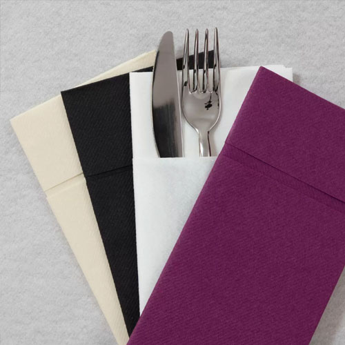 Suport tacamuri cu servetel din airlaid, 40x40 cm, Tablewear, Fato