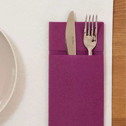 Suport tacamuri cu servetel din airlaid, 40x40 cm, Tablewear, Fato