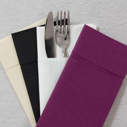 Suport tacamuri cu servetel din airlaid, 40x40 cm, Tablewear, Fato