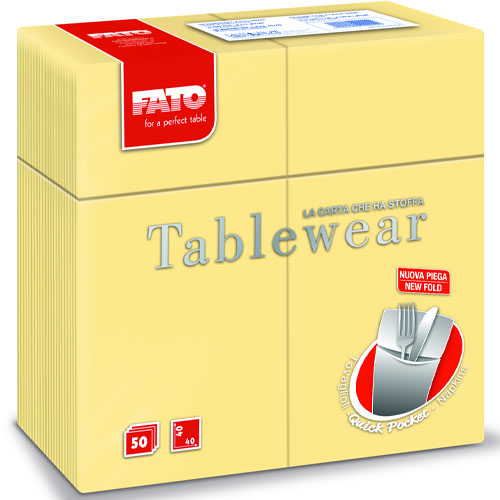 Suport tacamuri cu servetel din airlaid, 40x40 cm, Tablewear, Fato