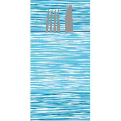 Suport tacamuri din airlaid, 40 x 40 cm, Millerighe, Fato albastru 