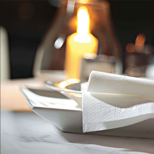 Traversa de masa 1,2 x 50 m, Tablewear Damask White, Fato