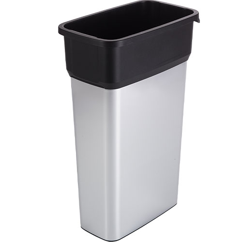 Cos colectare deseuri antiamprenta Geo 70L, gri metalic, Rothopro