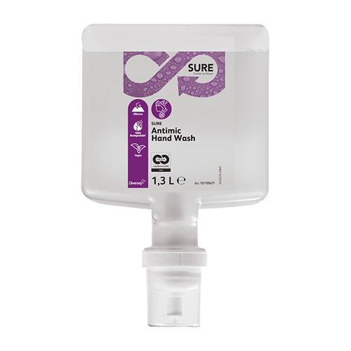 Sapun antibacterian SURE Antimic Hand Wash pentru maini fara parfum si coloranti, Diversey