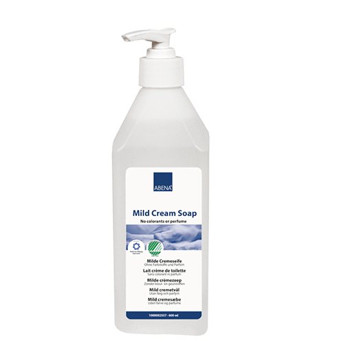 Sapun lichid Abena Mild Cream fara parfum, flacon 600 ml, Abena