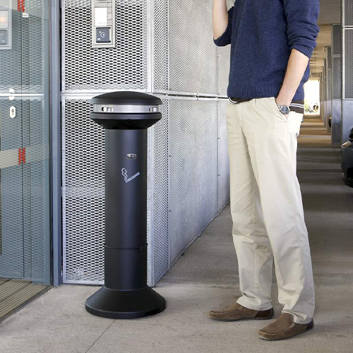 Scrumiera Infinity - High Capacity, metal, Rubbermaid