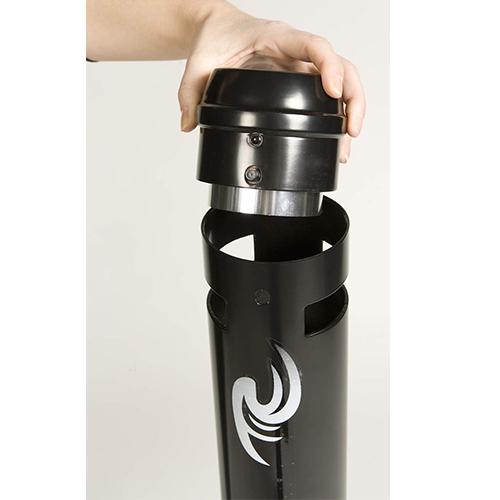Scrumiera Pole, neagru, Rubbermaid