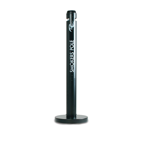 Scrumiera Pole, neagru, Rubbermaid