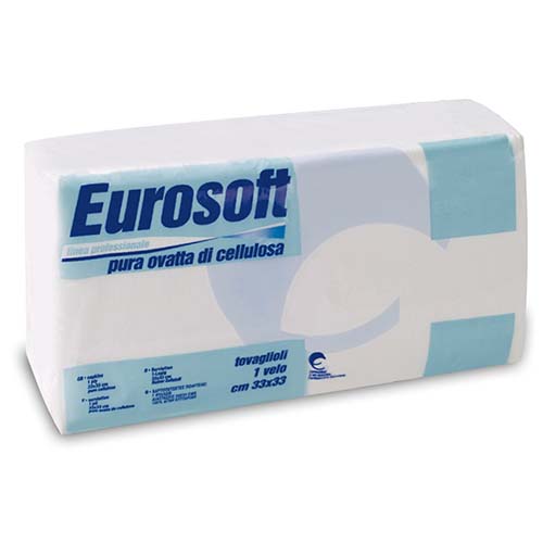 Servetele de masa 33x33 cm, albe, Eurocarta