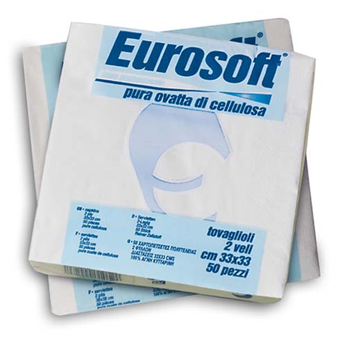 Servetele de masa 33x33 cm, albe, Eurocarta
