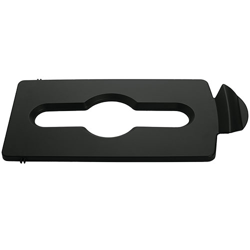 SJRS - Capac deseuri mixte, Rubbermaid negru 