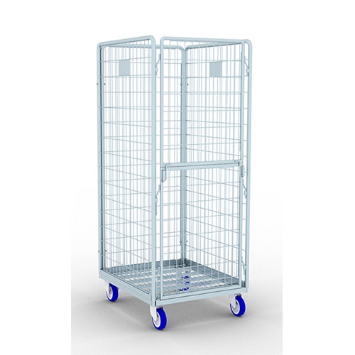 Carucior transport lenjerie pentru spalatorie textila cu 4 laturi, 50 x 100 mm T25, Picchi