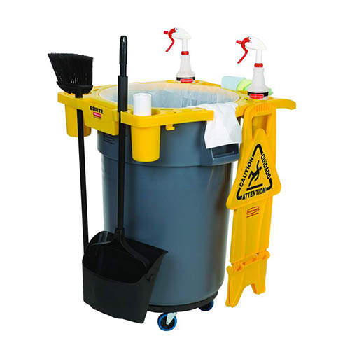 Suport accesorii container Brute 166.5 L, galben, Rubbermaid