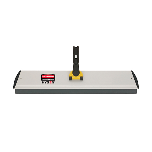 Talpa mop plat Hygen cu racleta 60 cm, gri, Rubbermaid