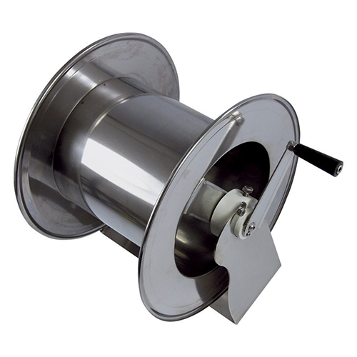 Tambur cu actionare manuala din inox pentru furtun 100 m, AVM9850, Ramex inox aisi 304