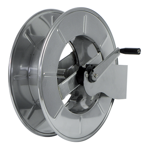 Tambur cu actionare manuala din inox pentru furtun 40-45 m, AVM9918 400, Ramex
