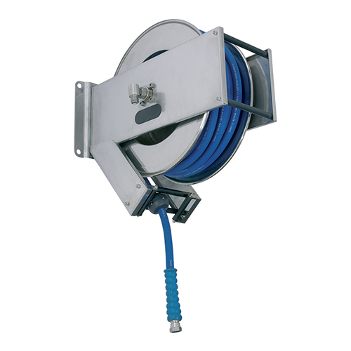 Tambur retractabil din inox pentru furtun 20 m, AV2200 400, Ramex