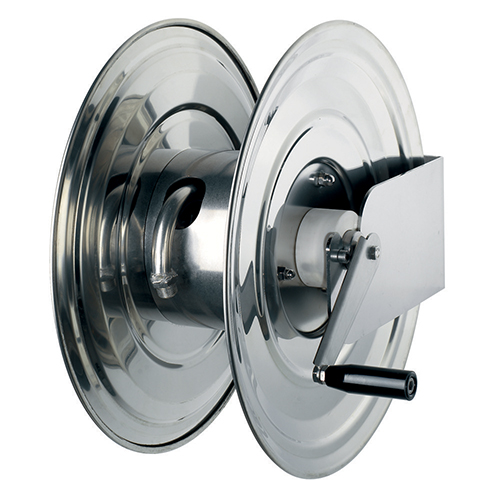 Tambur cu actionare manuala din inox pentru furtun 50 m, AVM9610, Ramex inox aisi 304