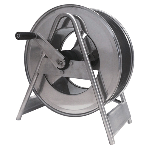 Tambur retractabil din inox pentru cablu electric 4 x 2.5 mm, 30 m, Ramex