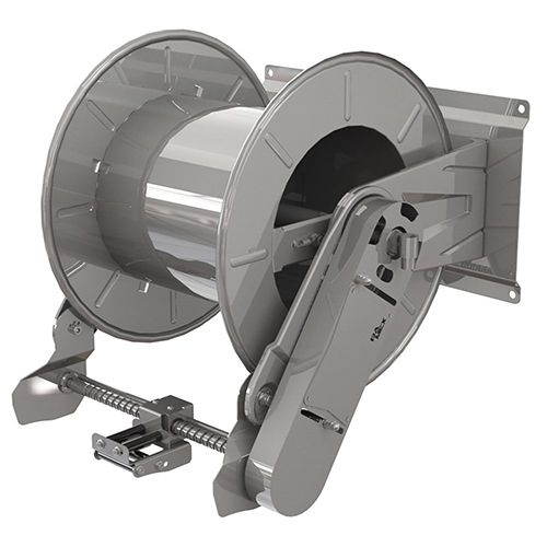 Tambur retractabil din inox pentru furtun 40 m, HR6001 BK, Ramex inox aisi 304