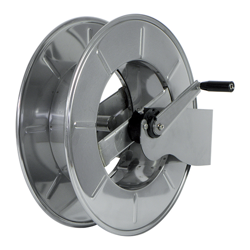 Tambur cu actionare manuala din inox pentru furtun 45 m, AVM9918, Ramex inox aisi 304