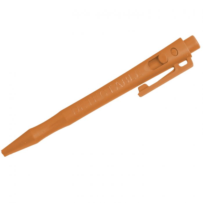 Detectable HD - Pix metal detectabil cu clip, pasta standard, Detectamet, albastru portocaliu 