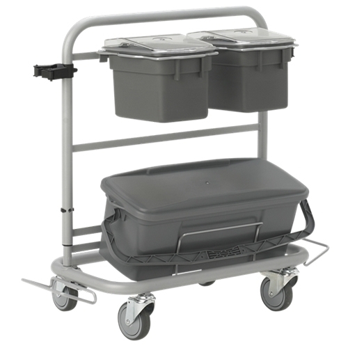 Carucior curatenie Slimliner 40 cm, gri, Vikan