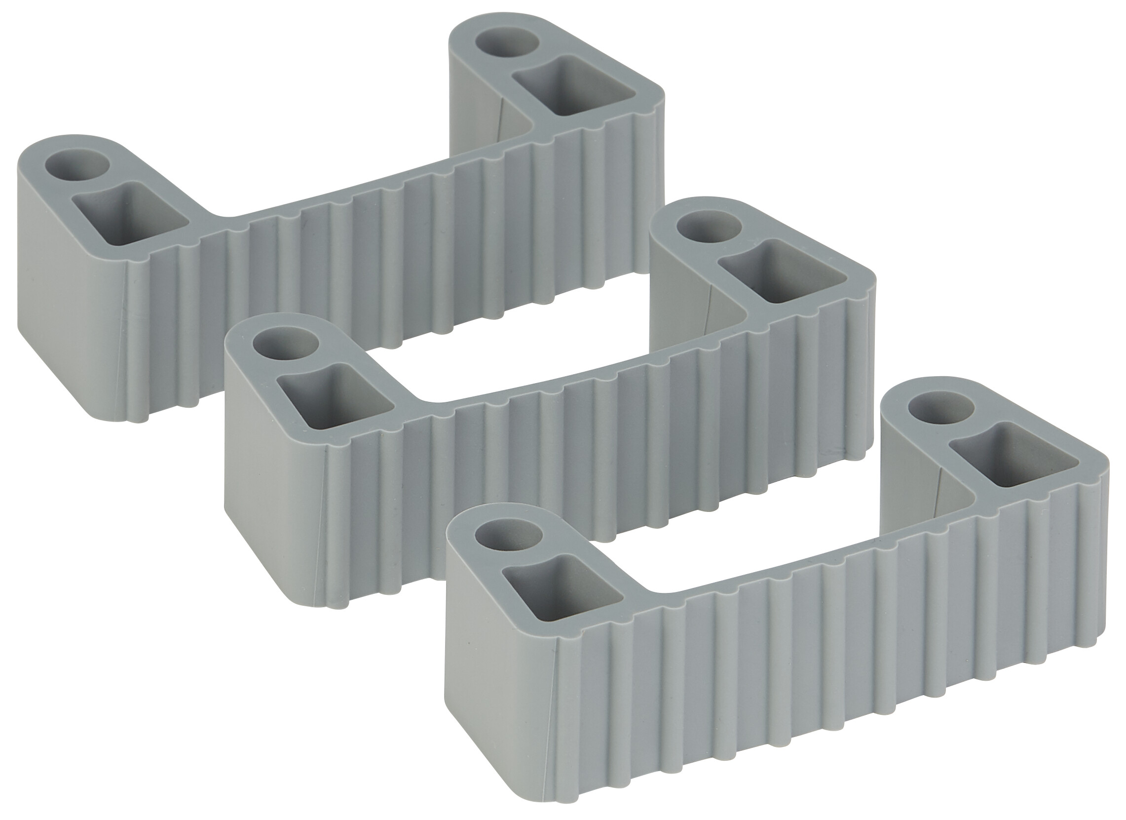 Set 3 cleme din cauciuc pentru suporturile 1011x & 1013x, Vikan gri 