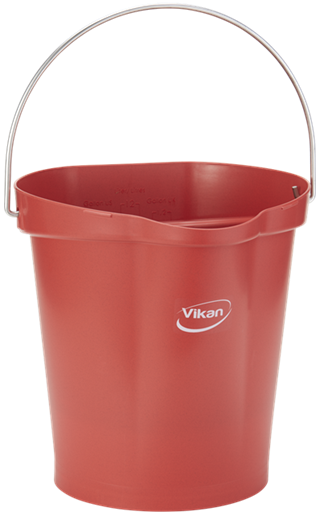 Galeata Hygiene 12 L, metal detectabila,  Vikan rosu 