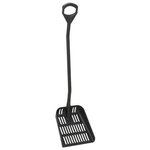 Lopata ergonomica cu orificii de scurgere 1305 mm, neagra, Vikan
