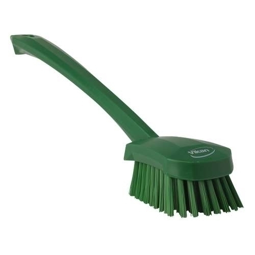 Perie cu maner lung,peri duri, 415 mm 415mm verde 