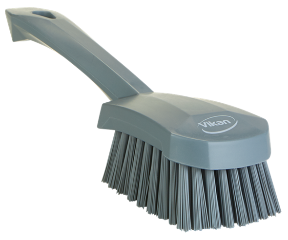 Perie cu maner scurt, peri duri, 270 mm,  Vikan 270 mm gri 