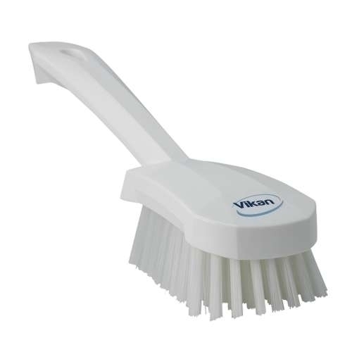 Perie cu maner scurt, peri duri, 270 mm,  Vikan 270 mm alb 