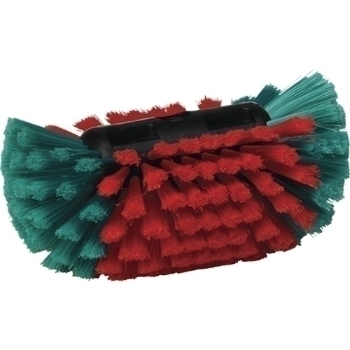 Perie jante auto cu distributie apa 240 mm, peri moi/despicati, neagra, Vikan 24cm