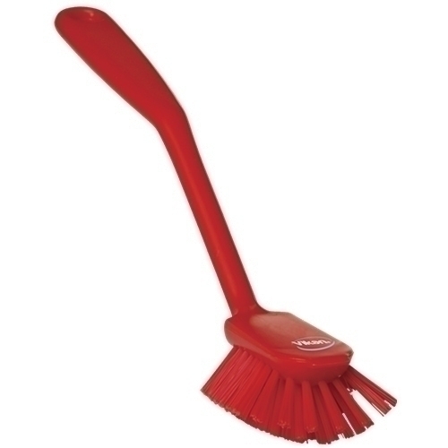 Perie pentru curatat vesela 280 mm, peri medii, Vikan 28cm rosu 