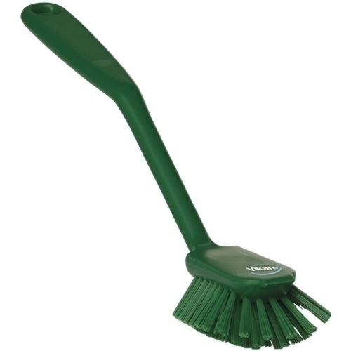 Perie pentru curatat vesela 280 mm, peri medii, Vikan 28cm verde 