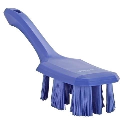 Perie UST cu maner scurt si peri duri 260 mm. Vikan, roz violet 